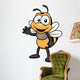 illustration of Cartoon bee Wall Decal