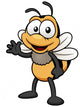 illustration of Cartoon bee Wall Decal
