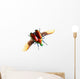 Flying Bug Beetle White Wall Decal