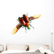 Flying Bug Beetle White Wall Decal