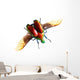 Flying Bug Beetle White Wall Decal