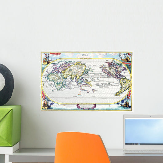 Antique Map 1700 Wall Mural