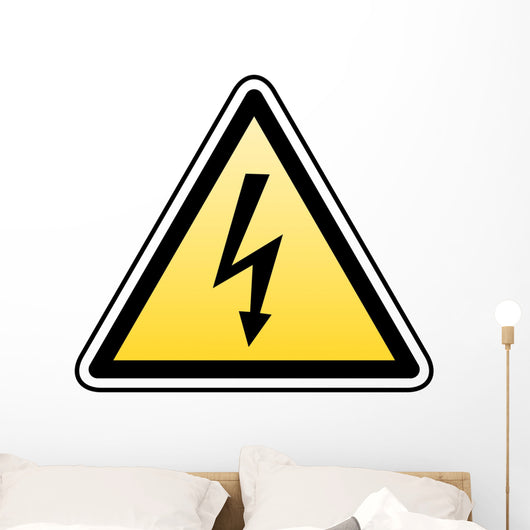 warning high voltage Wall Decal