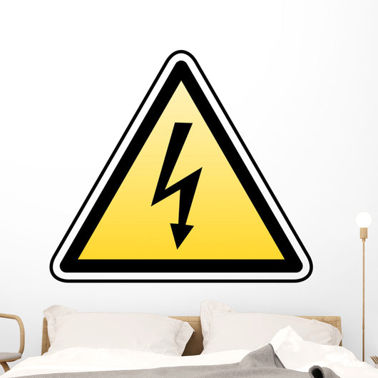 warning high voltage Wall Decal