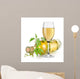 White Wine Glass and Wall Decal