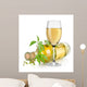 White Wine Glass and Wall Decal