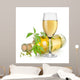 White Wine Glass and Wall Decal