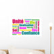 Cloud of Words Color Coaching Wall Mural
