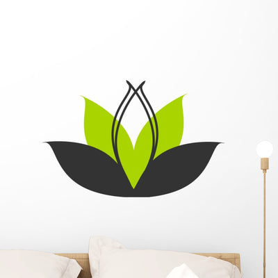 Lotus Concept Wall Decal shown on a wall