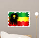 Reggae Singer on Rasta Colors Colors-Man and Rasta-Vector Wall Decal