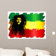 Reggae Singer on Rasta Colors Colors-Man and Rasta-Vector Wall Decal