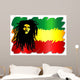 Reggae Singer on Rasta Colors Colors-Man and Rasta-Vector Wall Decal