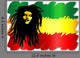 Reggae Singer on Rasta Colors Colors-Man and Rasta-Vector Wall Decal