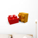 3D Plastic Toy Lego Blocks Wall Decal