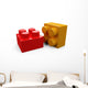 3D Plastic Toy Lego Blocks Wall Decal