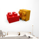 3D Plastic Toy Lego Blocks Wall Decal