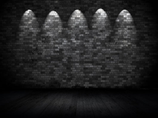 Grunge Wall with Spotlights