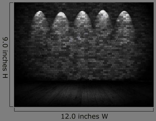 Grunge Wall with Spotlights