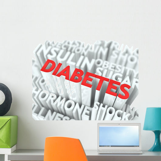 Diabetes Conceptual Design Wall Decal