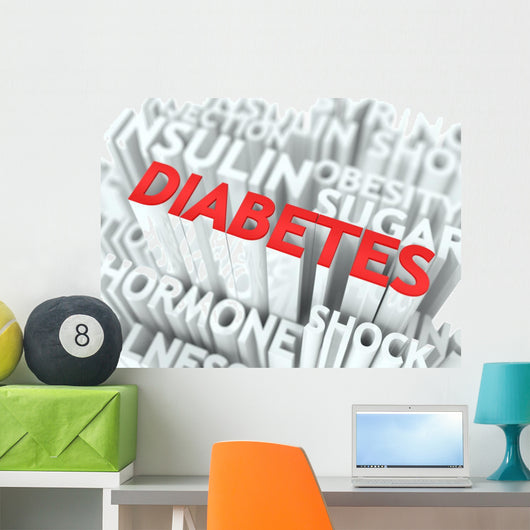 Diabetes Conceptual Design Wall Decal