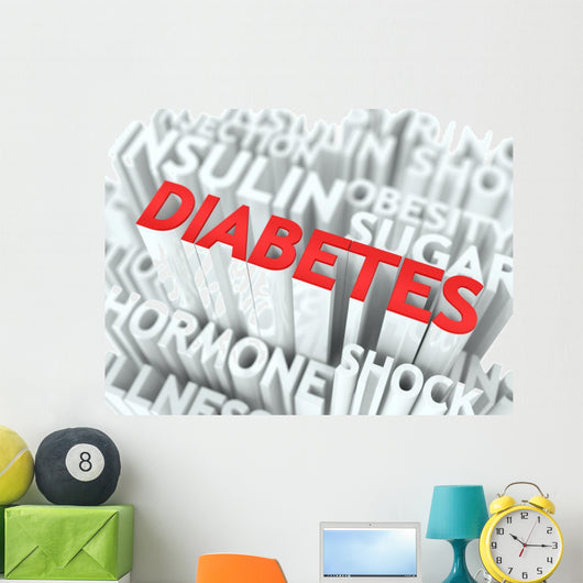 Diabetes Conceptual Design Wall Decal