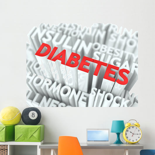 Diabetes Conceptual Design Wall Decal