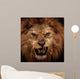 Close-Up Shot of Roaring Lion Wall Mural