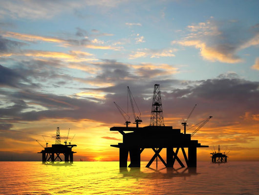 Silhouette Oil Rig
