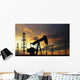 Silhouette Oil Pumps Wall Decal