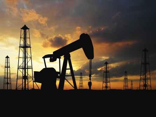 Silhouette Oil Pumps Wall Decal