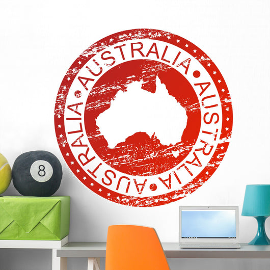 Stamp - Australia Wall Decal