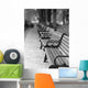 Paris Park Benches Wall Decal