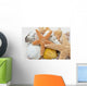 seestern und muscheln Wall Mural
