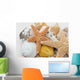 seestern und muscheln Wall Mural