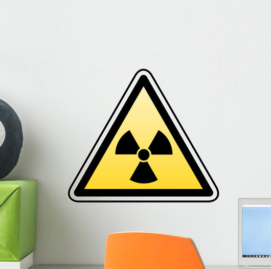 radiation warning Wall Decal
