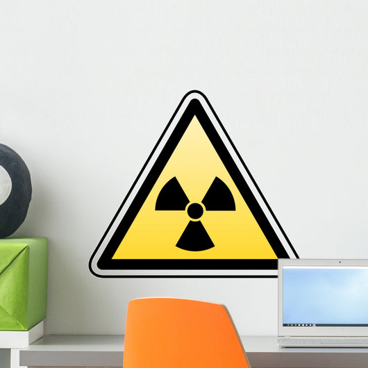 radiation warning Wall Decal