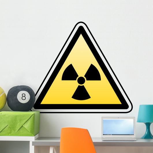 radiation warning Wall Decal