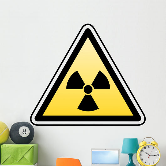 radiation warning Wall Decal