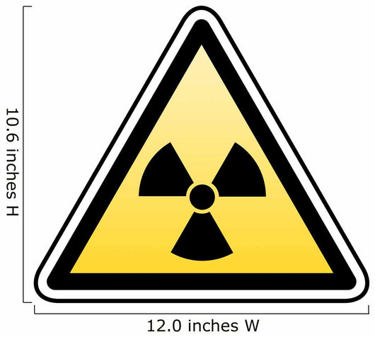 radiation warning Wall Decal