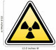 radiation warning Wall Decal