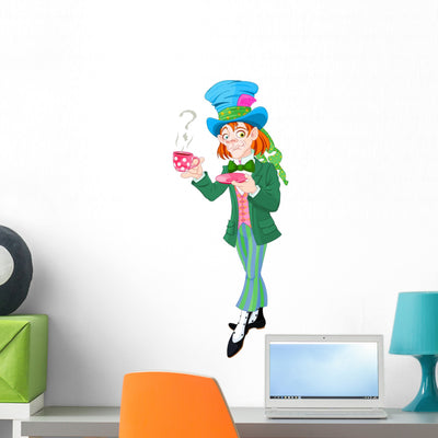 Mad Hatter shown on a wall