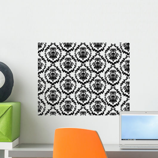 Vintage Damask Wall Mural