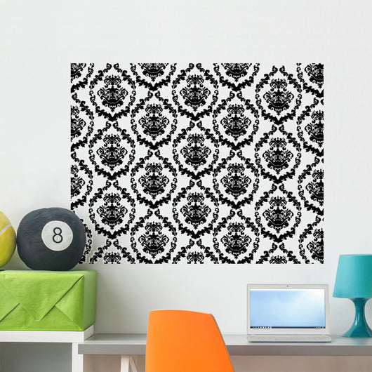 Vintage Damask Wall Mural