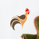 Cock. Logo Wall Decal