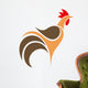 Cock. Logo Wall Decal