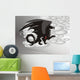Black Dragon with Blood Wall Mural