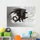 Black Dragon with Blood Wall Mural