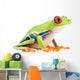 red-eyed tree frog isolated on white Wall Decal