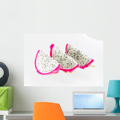 Dragon Fruit Wall Decal shown on a wall
