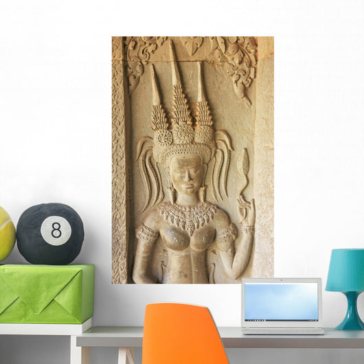 Wall Bas-relief Devata Angkor Wall Mural